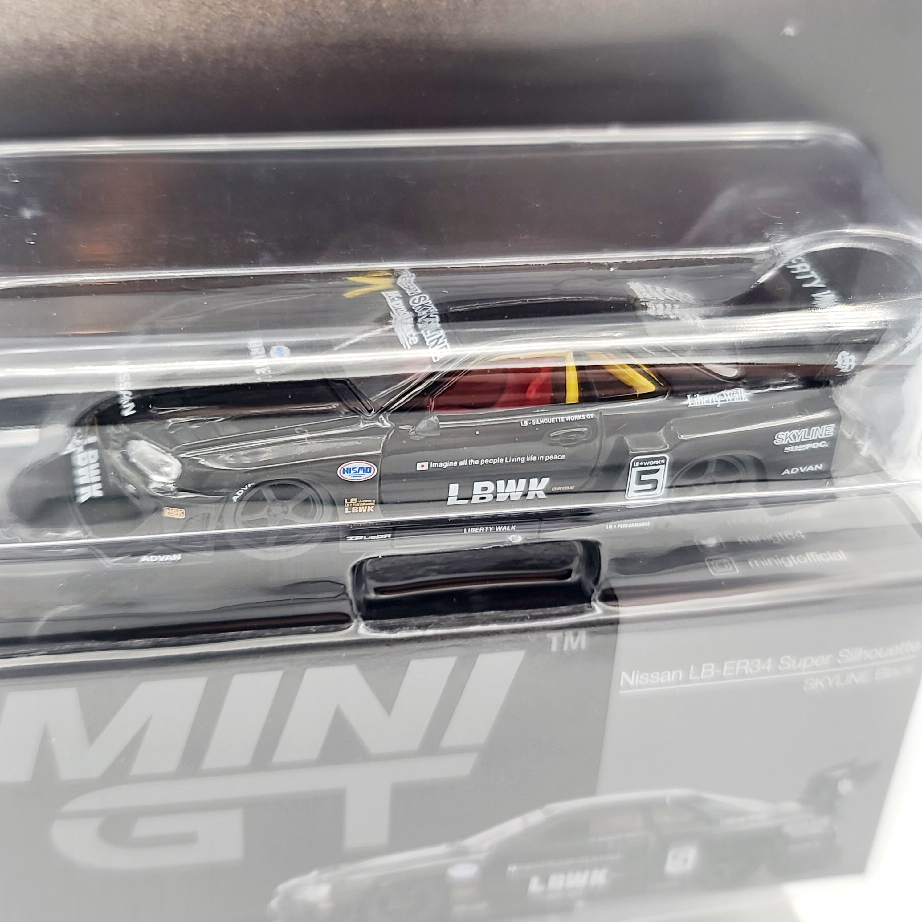 Mini GT Nissan Skyline LB-ER34 Super Silhouette - 1:64, black (2025 Limited Edition)